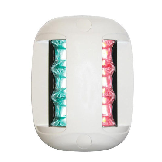 FOS LED 20 Bi-colour Side Mount Light, White Housing | 4Boats