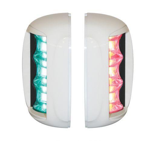 FOS LED 20 Navigation Lights Port & Starboard Sidelights White 12V 24V 2nm Boat