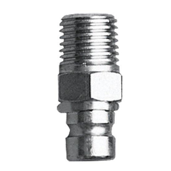 Fuel Line Male Connector 6.35 mm (1/4 in) NPT Chrome Brass | 4Boats