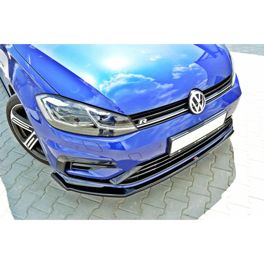Maxton Design - FRONT SPLITTER V.2 VW GOLF 7 R / R-LINE FACELIFT