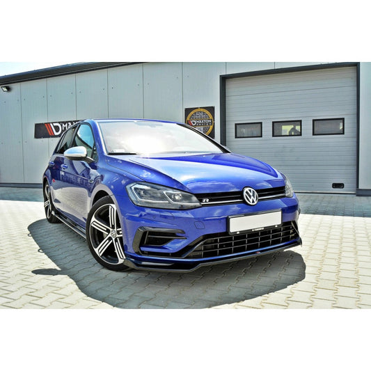 Maxton Design - FRONT SPLITTER V.2 VW GOLF 7 R / R-LINE FACELIFT