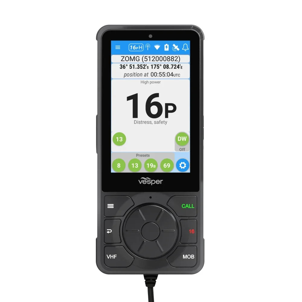 Vesper Cortex Cortex Cortex H1 Wired Handset with Bulkhead Co | 4Boats