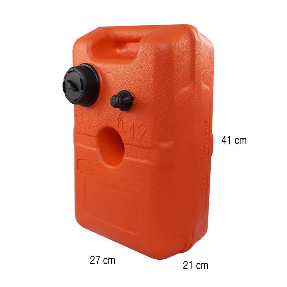 Hulk 12L Outboard Engine Portable Plastic Fuel Tank 44803 Nuova Rade CE Approved