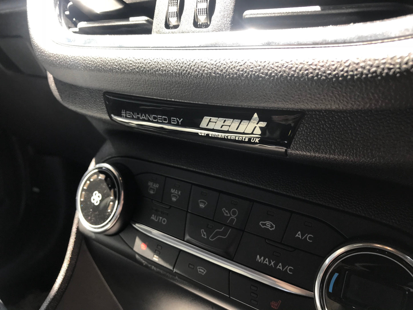 MK8 Fiesta Passenger Airbag Light Gel Overlay | “Enhanced by CEUK” Badge