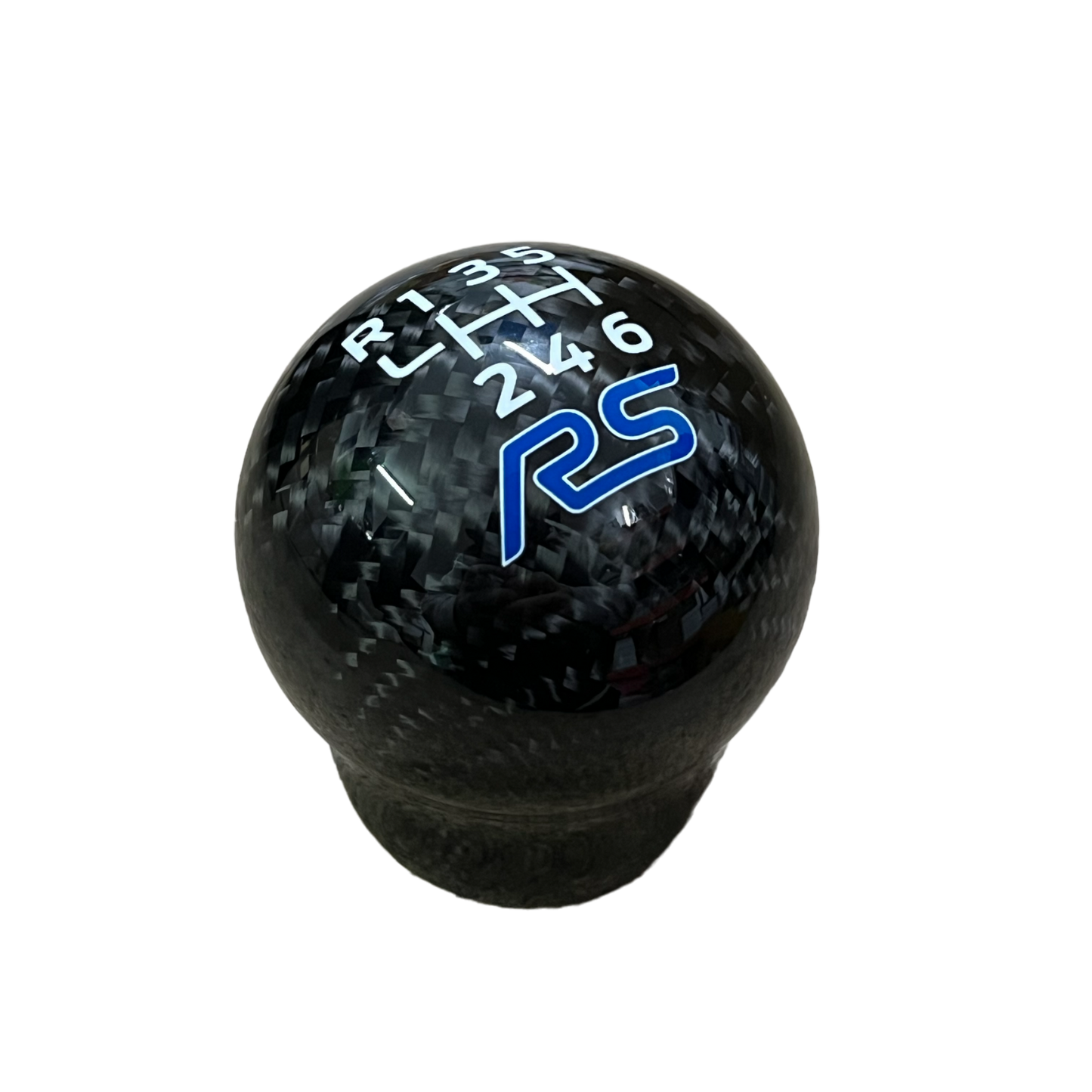 Genuine Carbon Fibre Gear Knob with RS Logo – Fits Most Ford Models