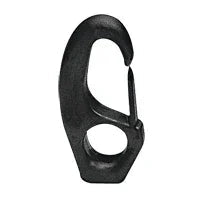 Snap Hook 15 × 55 mm Eye for 8 mm Cord - Polyamide Black | 4Boats