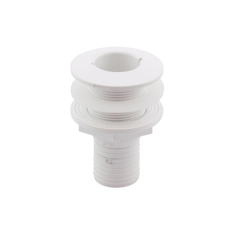 Thru-Hull Fitting 38 mm (1½ in) White Hose Barb | 4Boats