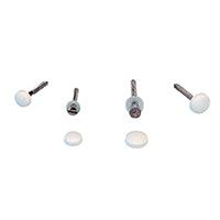 Cap 4mm Screw Cap & Washer, White Plastic | 4Boats