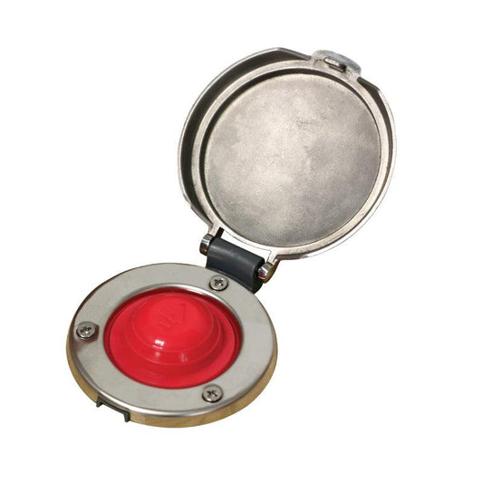 Lofrans' Footswitch Inox - Stainless red footswitch | 4Boats