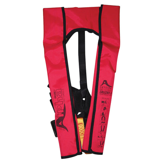 Alpha Manual Inflatable Lifejacket 170N ISO Adult PFD Marine Safety