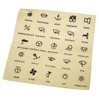 Self-adhesive Function Transparent Labels 25pc Set | 4Boats