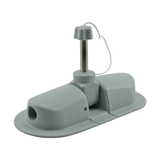 Grey Rowlock Socket with Metal Pin - 6mm | 4Boats