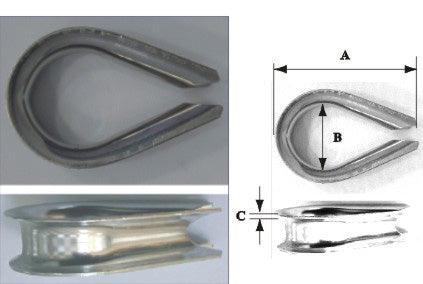 Thimble 18mm Galvanised Eye | 4Boats