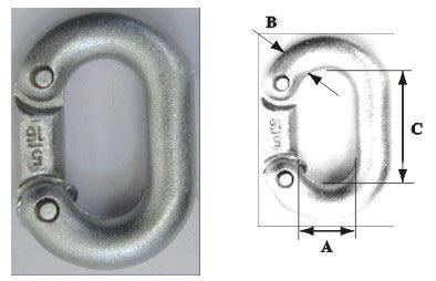10mm Galvanised Chain Connector Link - Heavy-Duty Coupler | 4Boats