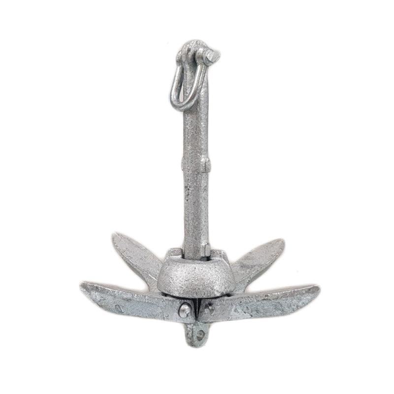 12kg Folding Grapnel Anchor Type B Hot-Dipped Galvanized Steel Marine Boat Kedge