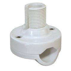 Lalizas Marine Boat Antenna Rail Mount 65mm for 19-25mm Rails White 99660