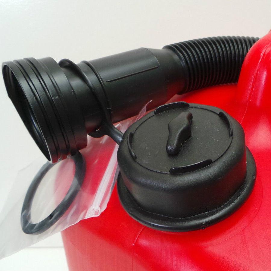 22L Jerrycan Portable Marine Fuel Tank with Spout HDPE Boat Outboard Petrol Can