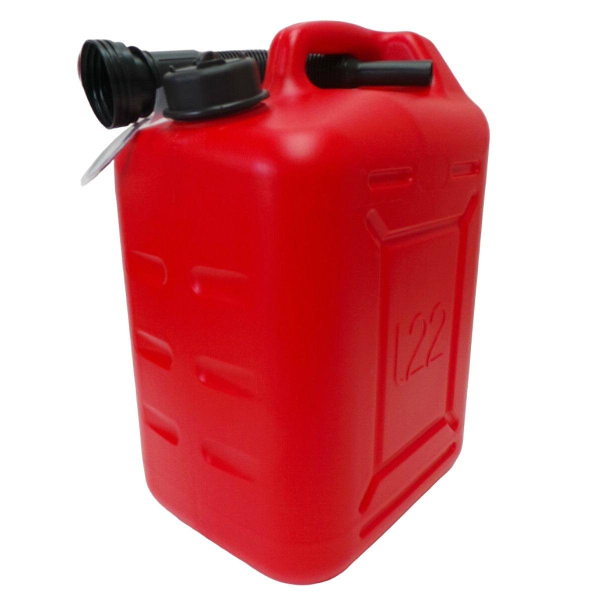 22L Jerrycan Portable Marine Fuel Tank with Spout HDPE Boat Outboard Petrol Can