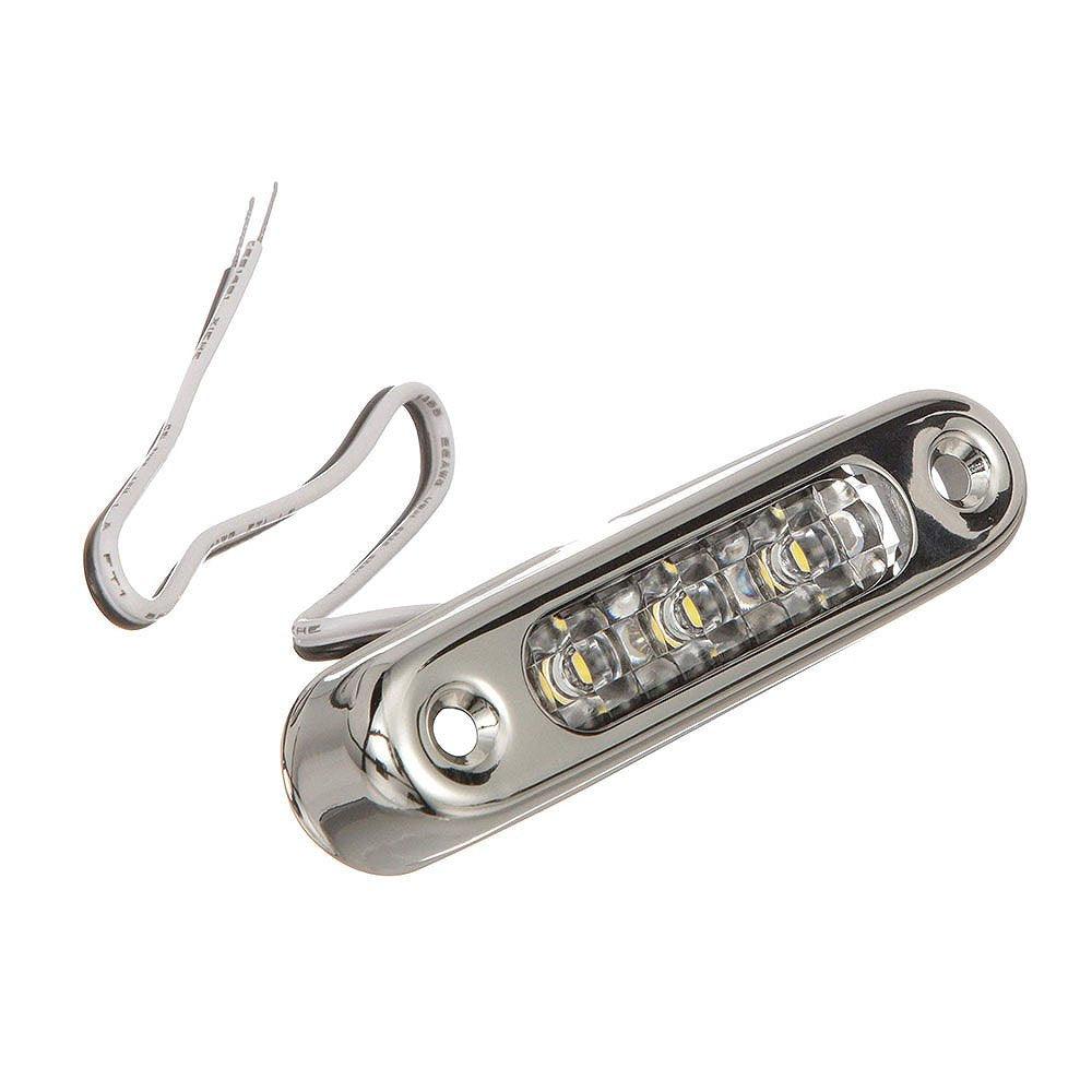 LED Underwater 3-inch Oval LED Chart Light, Horizontal Mount | 4Boats