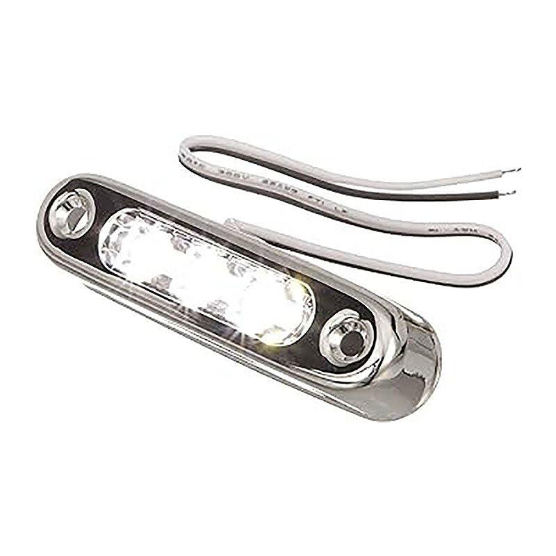 LED Underwater 3-inch Oval LED Chart Light, Horizontal Mount | 4Boats