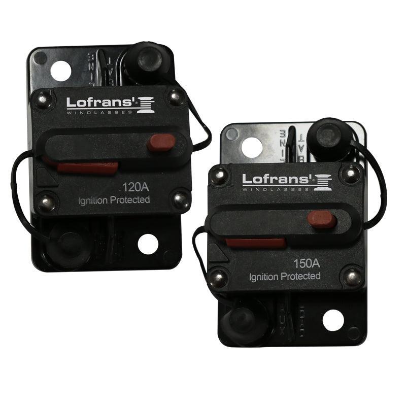 Lofrans 70A Thermal Circuit Breaker Surface Mount Windlass Protection 636088