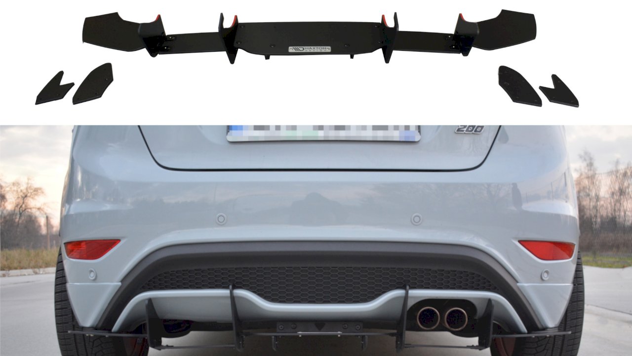 Maxton Design - REAR DIFFUSER FORD FIESTA MK7 ST FACELIFT (2013-2017)