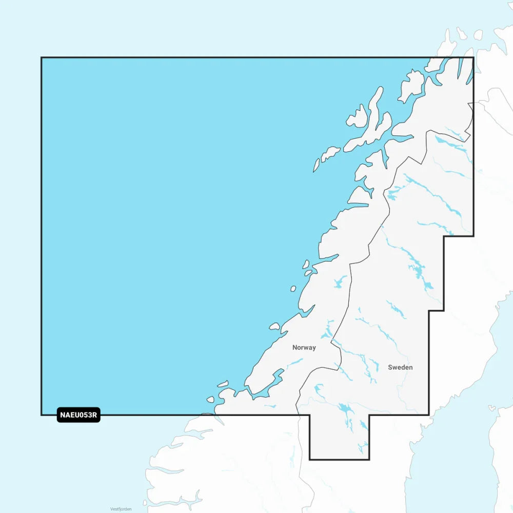 Navionics + EU053R Norway Trondheim to Tromsø Chart | 4Boats