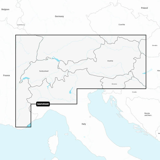 Navionics EU066R Alpine Lakes & Rivers Regular Chart | 4Boats