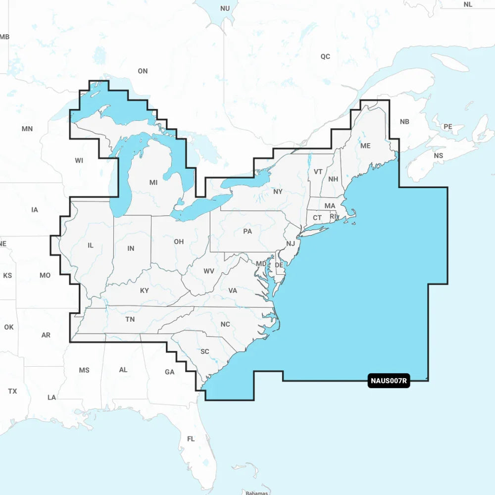 Navionics+ Regular Chart: US007R -  US East