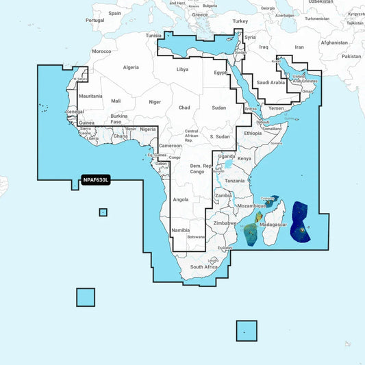 Navionics Platinum+ Large Chart: AF630L -  Africa & Middle East