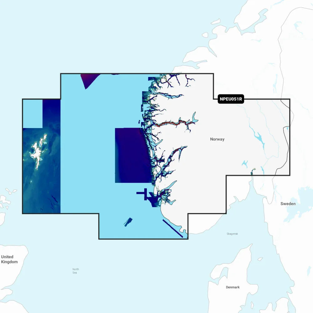Navionics Platinum+ Regular Chart: EU051R -  Nor, Lista to Sognefjord