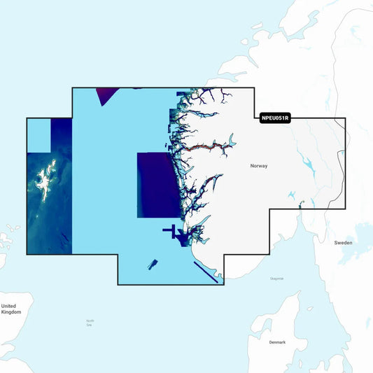 Navionics Platinum+ Regular Chart: EU051R -  Nor, Lista to Sognefjord
