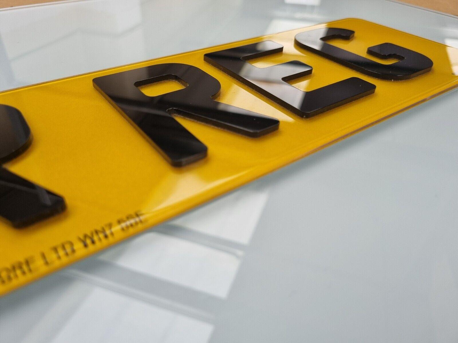 4d Acrylic 3mm Black Letters road legal number plate maker in Leigh, Bolton, Warrington Pair of number plates for car/van/trailer Number plates made while u wait