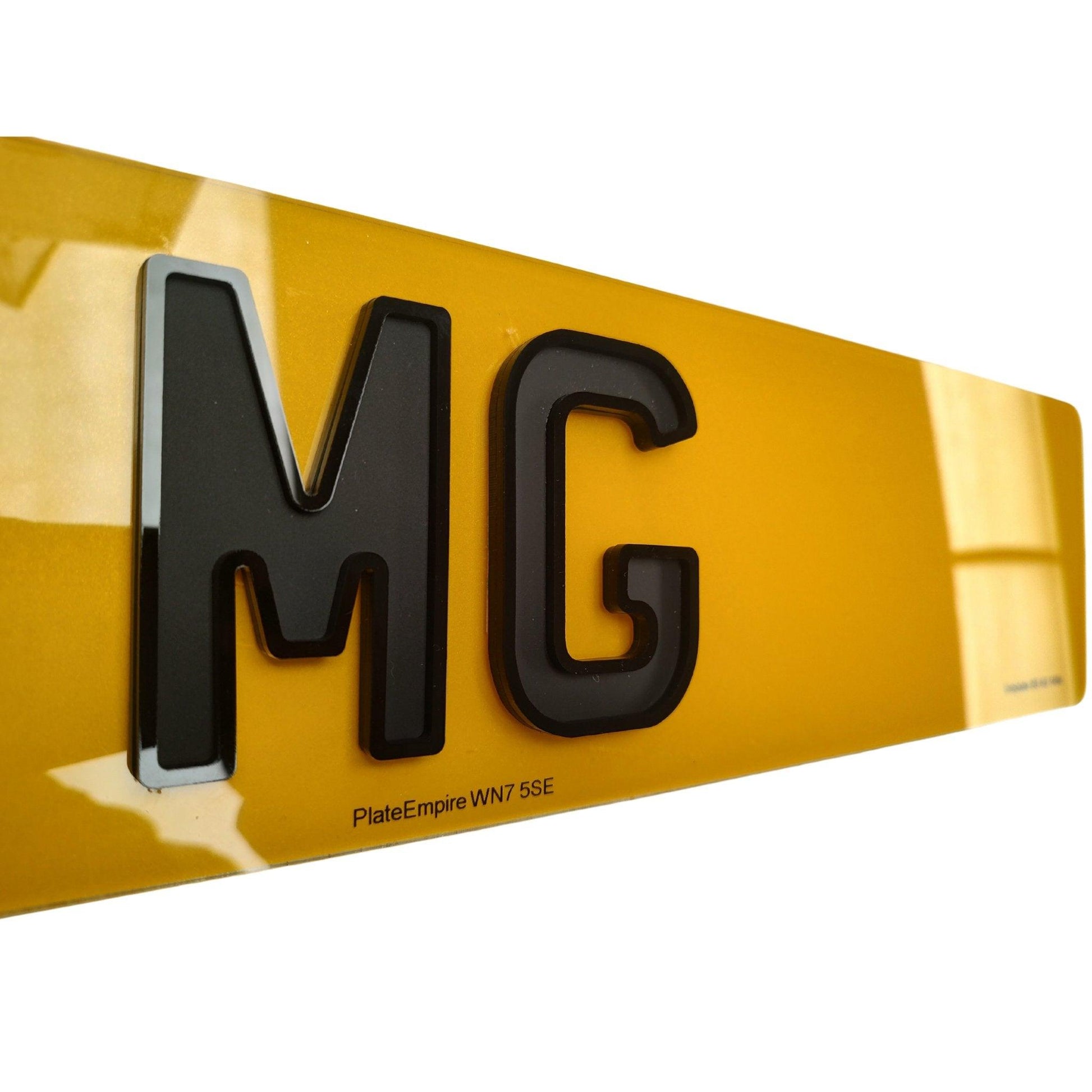 Matte Ghost rear number plate uk, replacement number plate