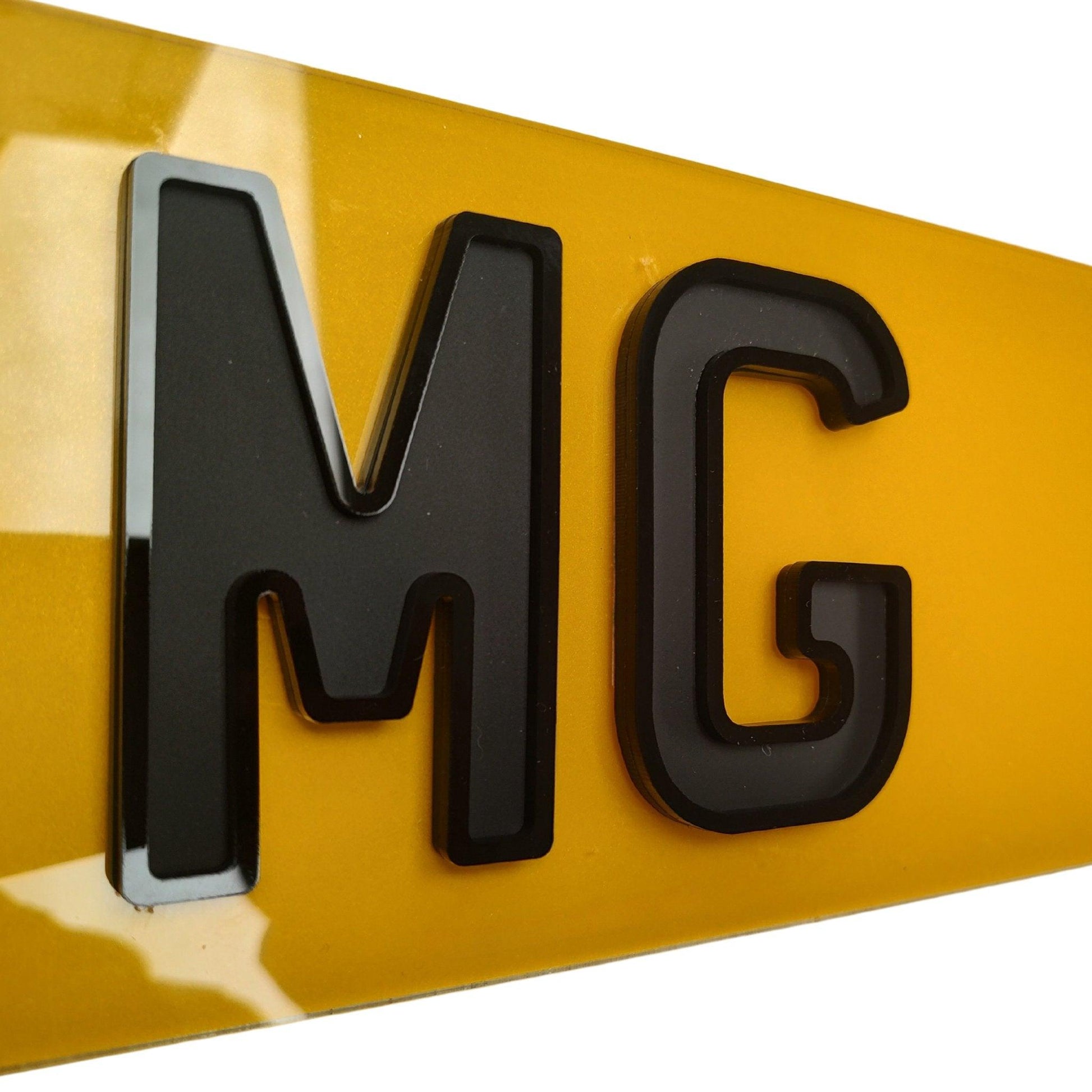 Matte Ghost rear number plate uk, replacement number plate