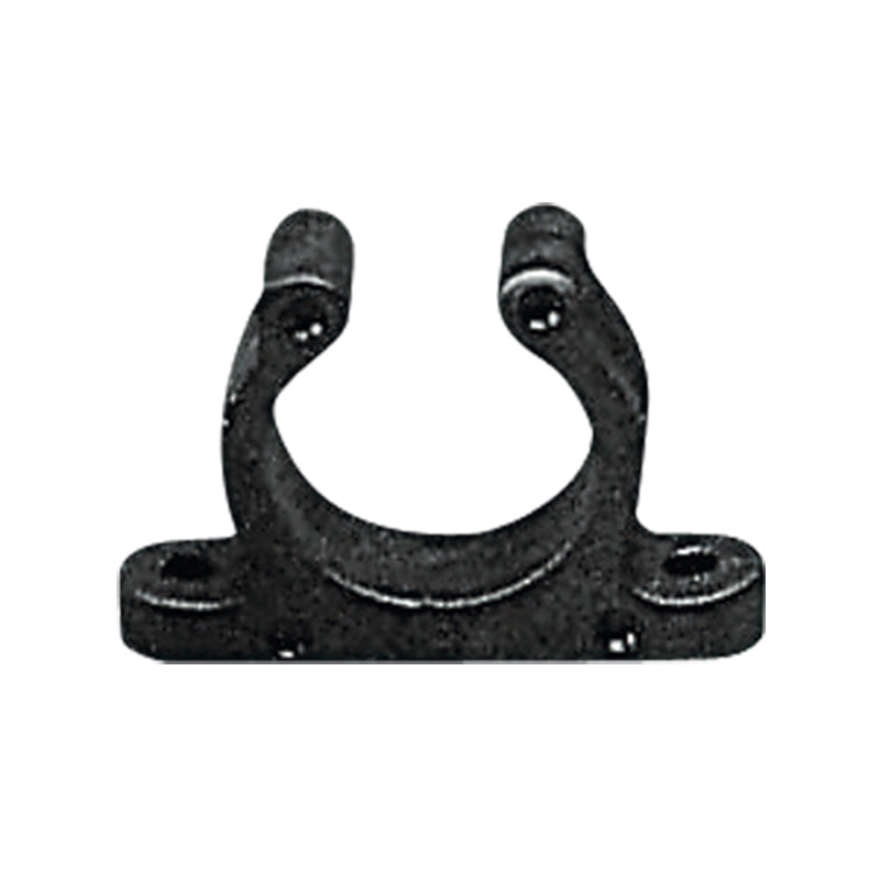 15mm Black Plastic Support Clip Screw-Fix Boat Pipe Cable Tube Clamp X 20PCS