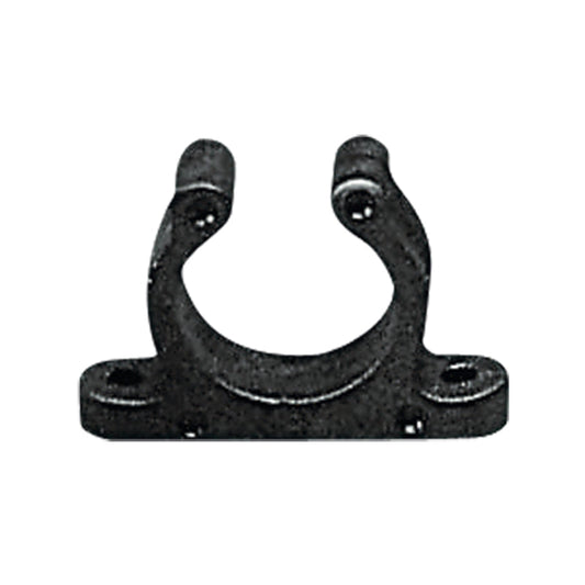 15mm Black Plastic Support Clip Screw-Fix Boat Pipe Cable Tube Clamp X 20PCS