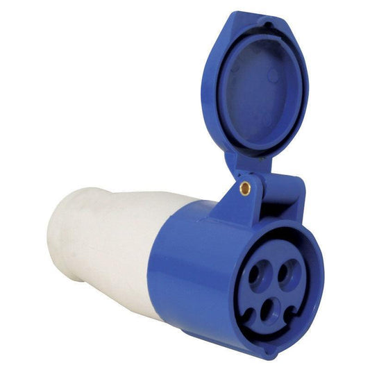 Plug female 16A 220-240V blue with cover | 4Boats