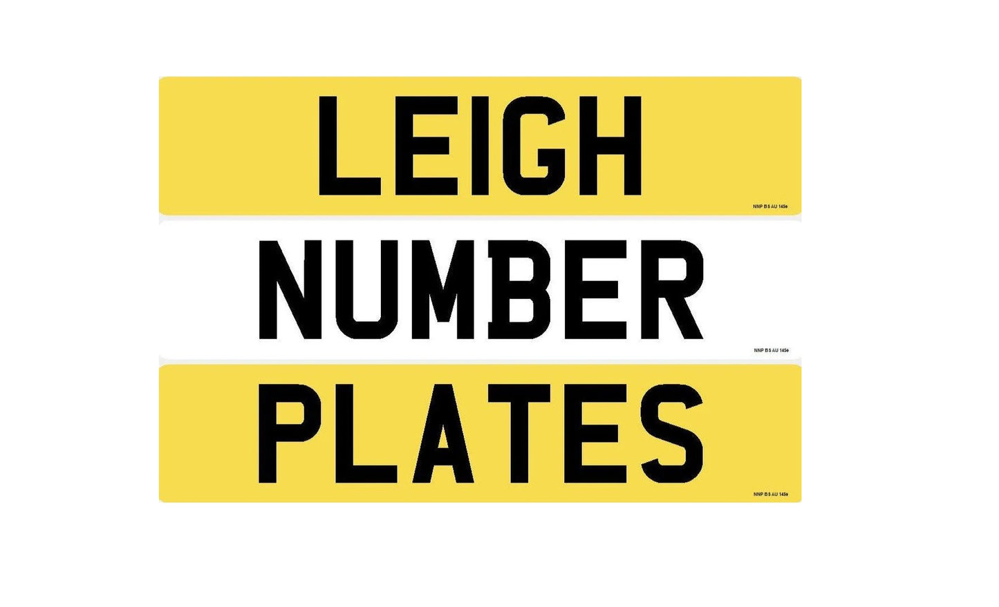 Standard oblong road legal mot friendly number plate for car, caravan, trailer, replacement plate made while u wait in Leigh, wigan, atherton, bolton. delivers all over UK
