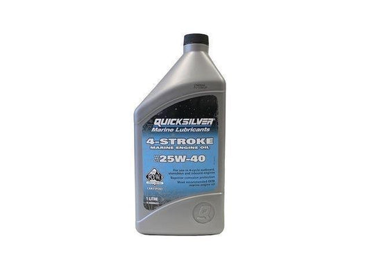 Quicksilver 25W | 40 Marine 4 | Cycle Oil 1L | FC | W Certifi | 4Boats