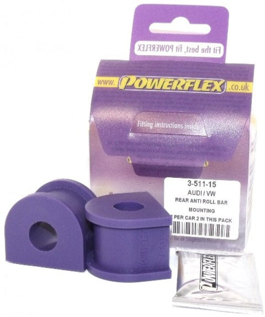 POWERFLEX - VW BEETLE & CABRIO 4MOTION (1998-2011) REAR ANTI ROLL BAR MOUNT 15MM