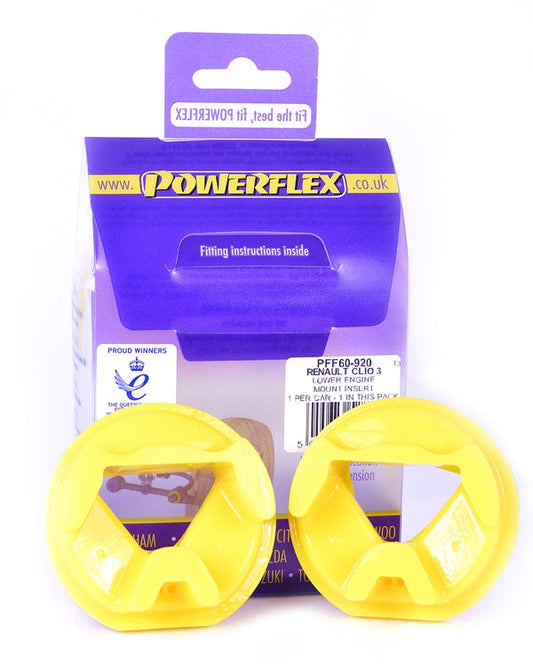 POWERFLEX - MEGANE II INC RS 225, R26 AND CUP (2002-2008) LOWER ENGINE MOUNT INSERT