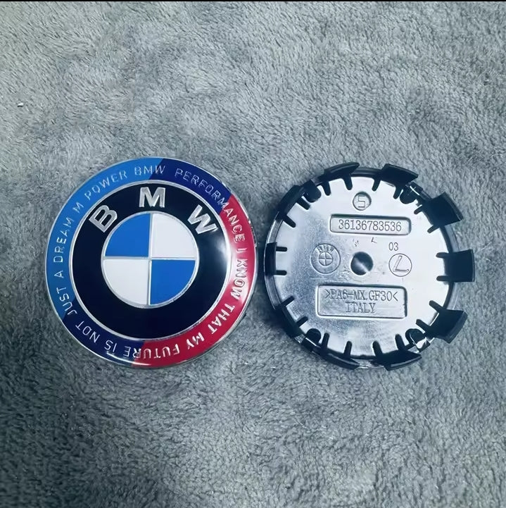 BMW GROUP 4Pcs 56/68mm Car Wheel Centre Hub Cap For BMW E87 M Performance E36 E46 E60 E90 E91 E92 E93 F30 F20 M3