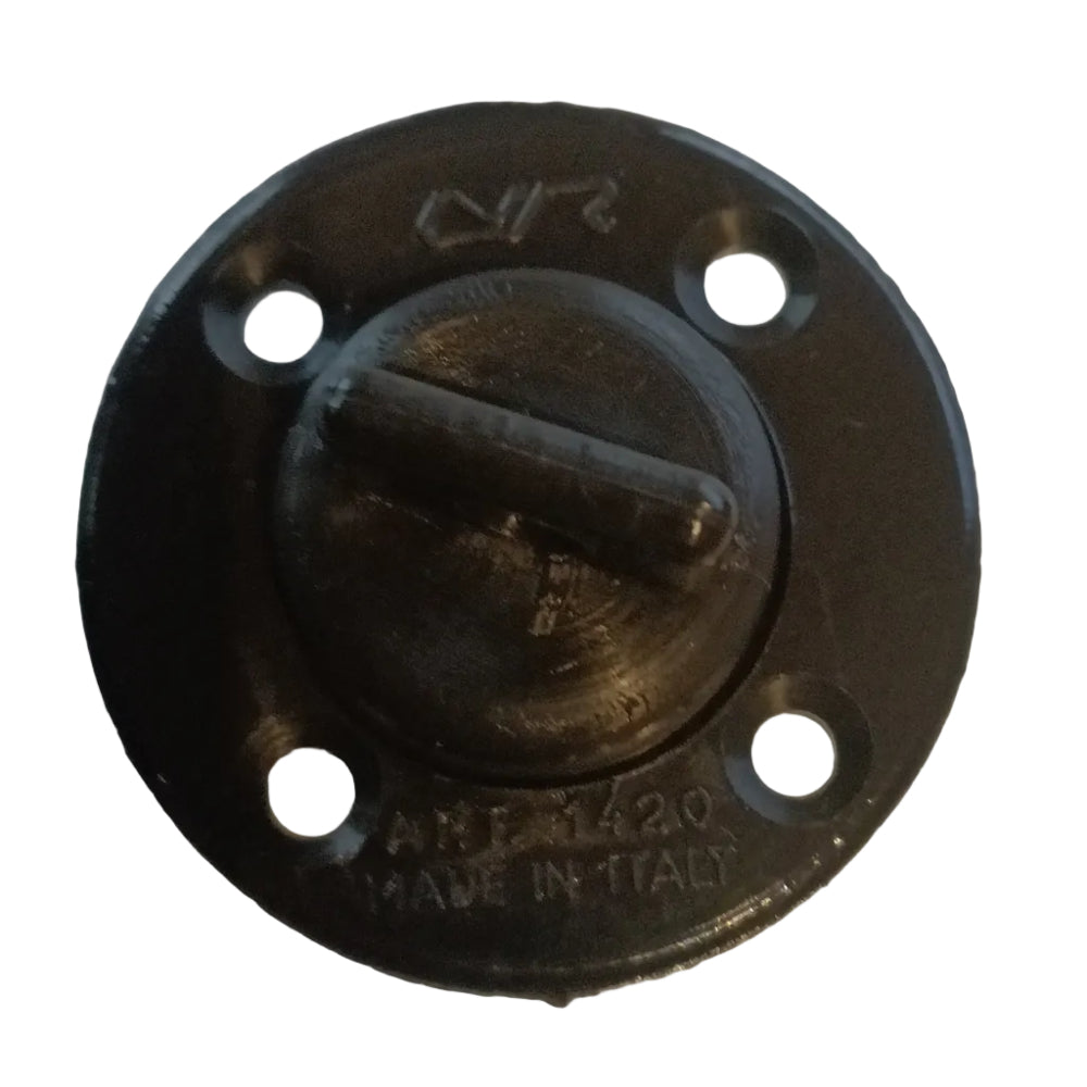 Nuova Rade Black Boat Drain Plug Socket 43mm 4 Holes Marine Transom Bung Dinghy
