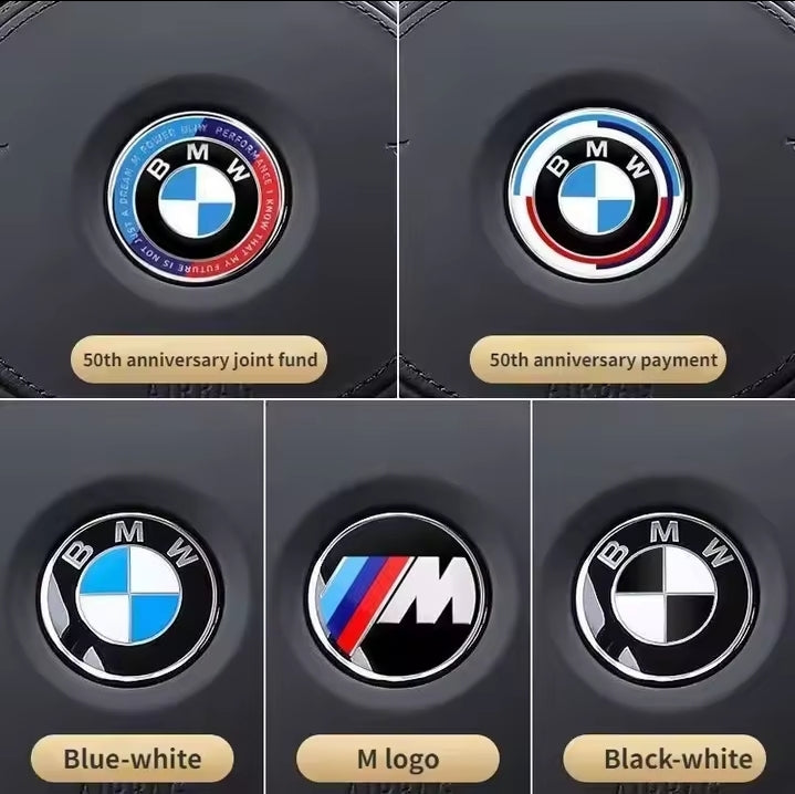 1Pc 45mm Car Stering Wheel Badge Emblem Sticker For BMW E36,46,53 ,90,60,61,93,87,X1,3,5,6,F30,20,10