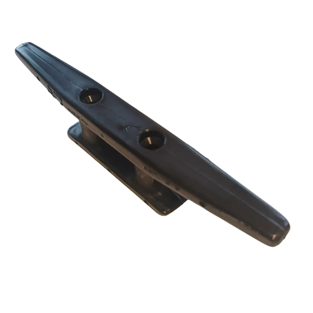 Black Nylon Plastic Marine Cleat 180mm (7") - UV Resistant Boat Mooring Bollard