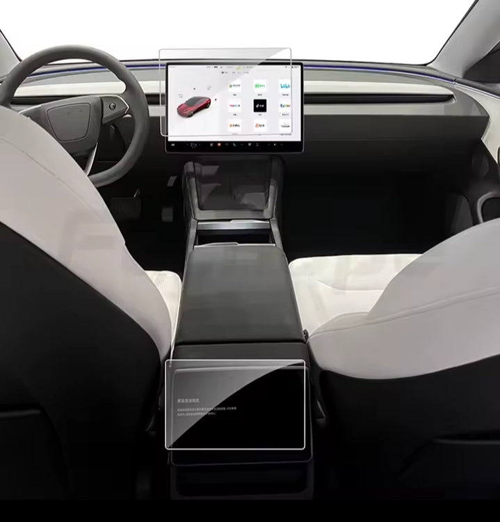 Futhope Tempered Glass Screen Protector For Tesla Model 3  Y Highland juniper 2021-2025