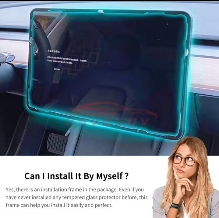 Touch Screen Protector for Tesla Model 3 2019-23 Model Y 2020-25 15" Centre Control Tempered Glass