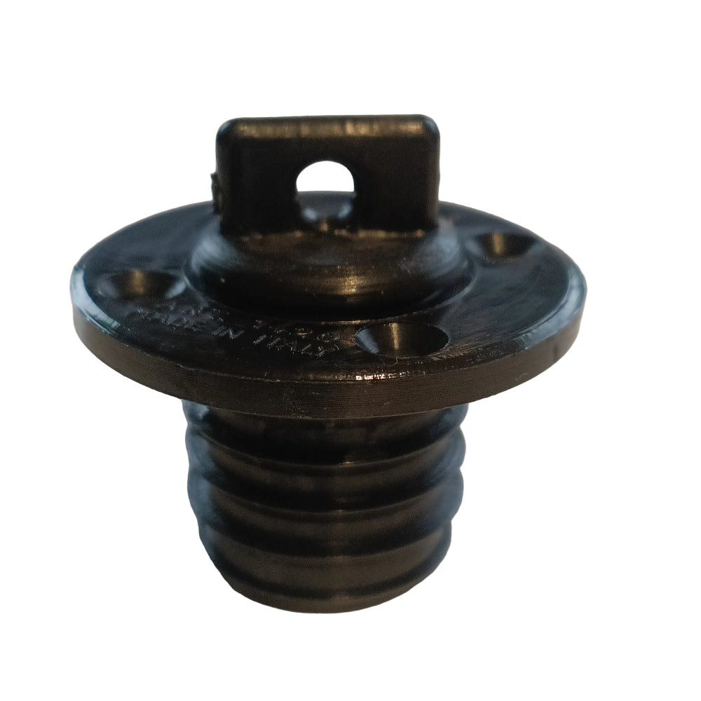 Nuova Rade Black Boat Drain Plug Socket 43mm 4 Holes Marine Transom Bung Dinghy