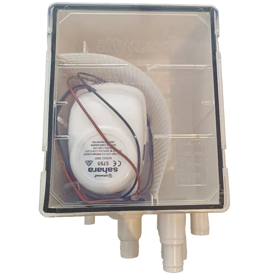 Attwood 4142-1 Sahara Shower Sump System 750 GPH 12V Marine Boat Drain Small Box